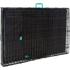 Frisco Heavy Duty Enhanced Lock Double Door Fold & Carry Wire Dog Crate & Mat Kit & MidWest Quiet Time Fleece Dog Crate Mat -Pet Care Sales 947398 PT3. AC SS1800 V1693925029
