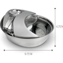Pioneer Pet Stainless Steel Dog & Cat Fountain Raindrop Design & Pioneer Pet Replacement Filters For Ceramic & Stainless Steel Fountains -Pet Care Sales 947454 PT4. AC SS1800 V1693925030