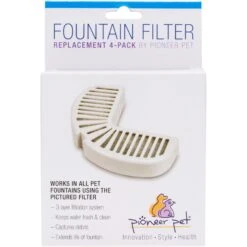 Pioneer Pet Stainless Steel Dog & Cat Fountain Raindrop Design & Pioneer Pet Replacement Filters For Ceramic & Stainless Steel Fountains -Pet Care Sales 947454 PT7. AC SS1800 V1693920106