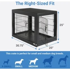 Frisco Double Door Furniture Style Dog Crate, Black & Frisco Swirl Dog Crate Mat 11 Frisco Double Door Furniture Style Dog Crate, Black & Frisco Swirl Dog Crate Mat -Pet Care Sales 947710 PT2. AC SS1800 V1693920105