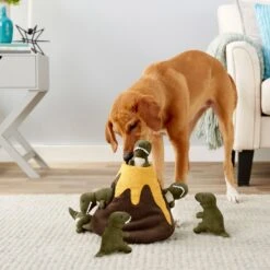 Frisco Volcano Hide & Seek Puzzle Plush Squeaky Dog Toy & Frisco Trash Can & Raccoons Hide & Seek Puzzle Plush Squeaky Dog Toy -Pet Care Sales 962054 PT4. AC SS1800 V1694783953