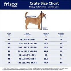 Frisco XX-Large Heavy Duty Double Door Wire Dog Crate, 54 Inch -Pet Care Sales 97489 PT2. AC SS1800 V1667859374