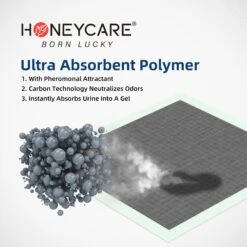 Honey Care All-Absorb Charcoal Carbon Eliminating Urine Odor Dog Training Pads, 22x23-in, 100 Count 6 Honey Care All-Absorb Charcoal Carbon Eliminating Urine Odor Dog Training Pads, 22x23-in, 100 Count -Pet Care Sales 982918 PT2. AC SS1800 V1697727111