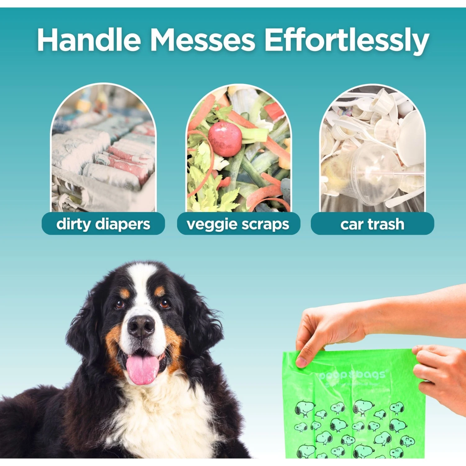 The Original Poop Bags Peanut Jumbo Dog Waste Bags, 300 Count 3 The Original Poop Bags Peanut Jumbo Dog Waste Bags, 300 Count - Image 3