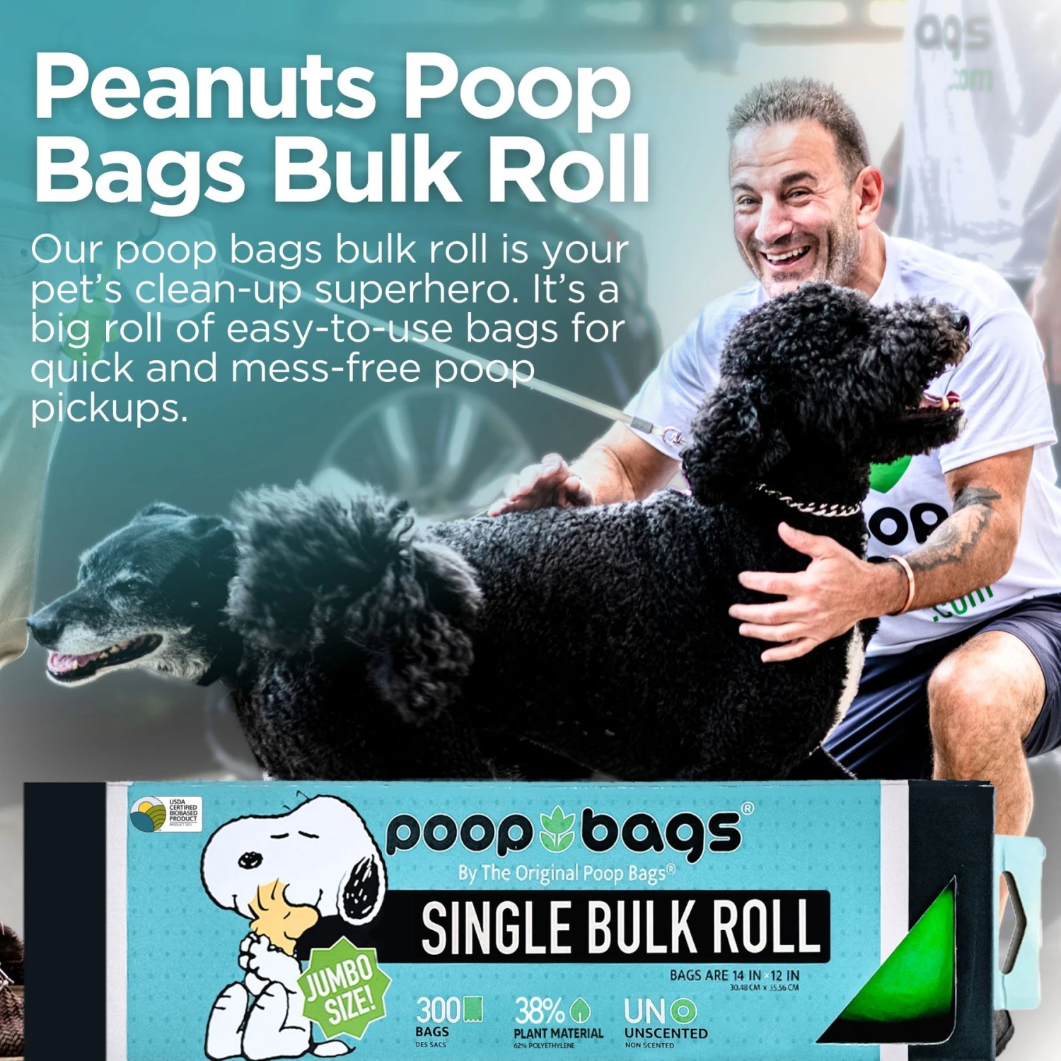 The Original Poop Bags Peanut Jumbo Dog Waste Bags, 300 Count 6 The Original Poop Bags Peanut Jumbo Dog Waste Bags, 300 Count - Image 6